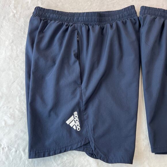 Adidas Aroready Men’s navy Blue athletic shorts sz medium 9” inseam lightweight - Picture 4 of 8